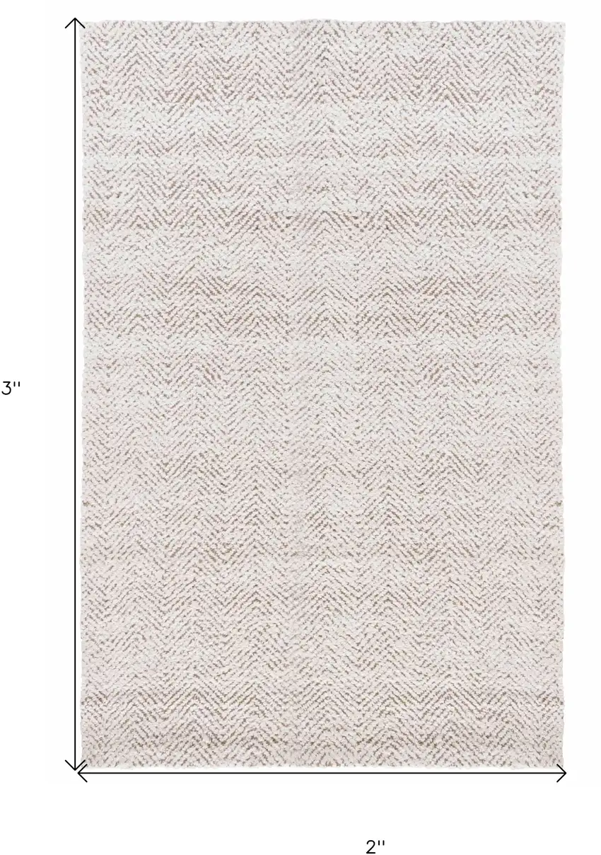 Ivory Hand Woven Area Rug Photo 7