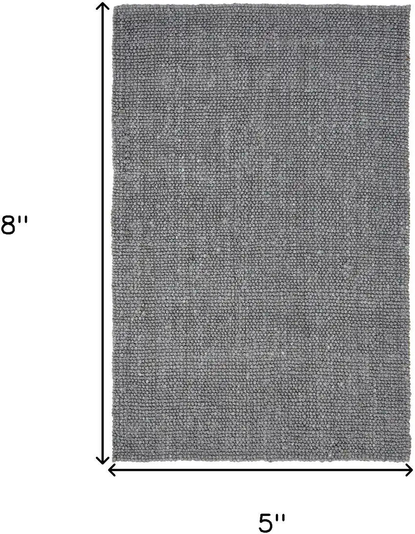 Ivory Hand Woven Area Rug Photo 5
