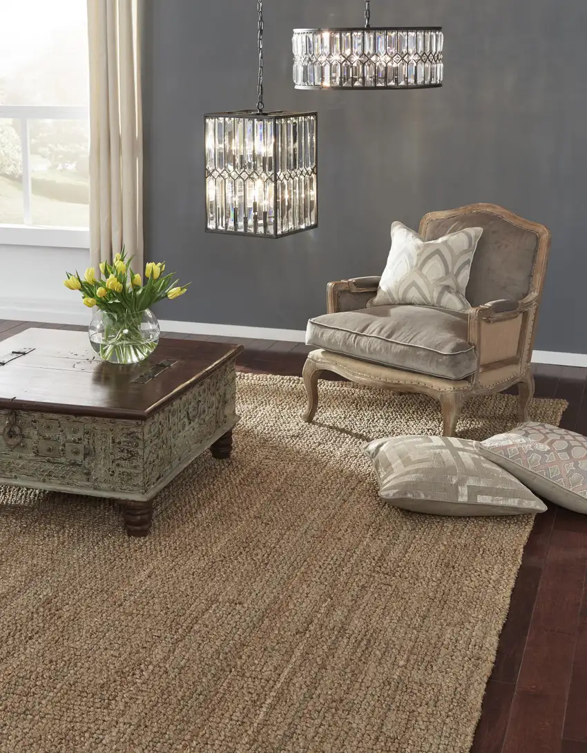 Ivory Hand Woven Area Rug Photo 7