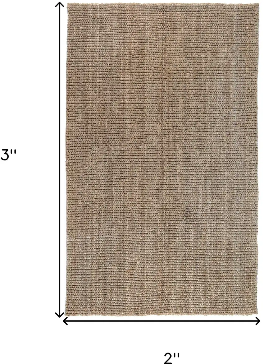 Ivory Hand Woven Area Rug Photo 2
