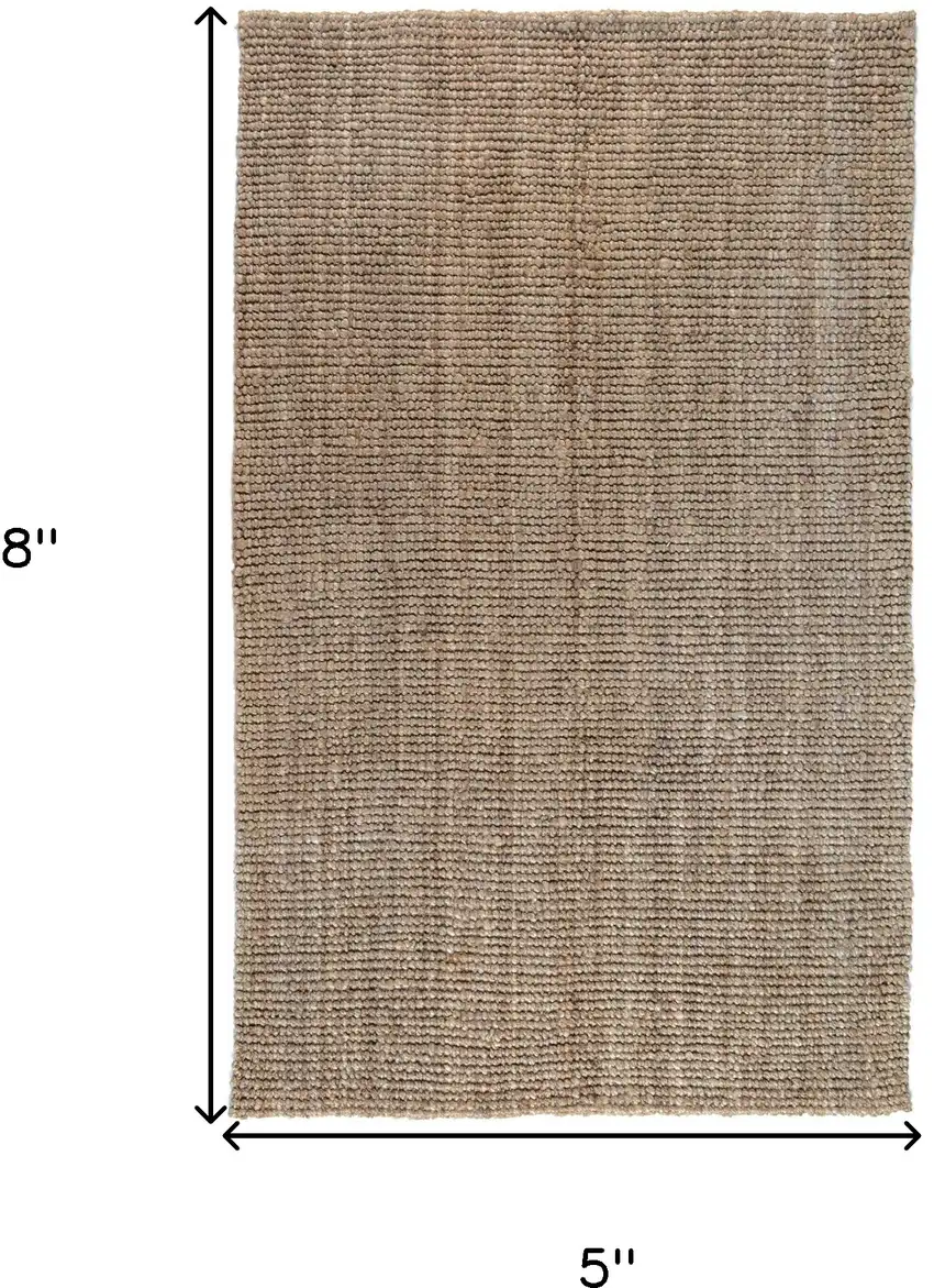 Ivory Hand Woven Area Rug Photo 6