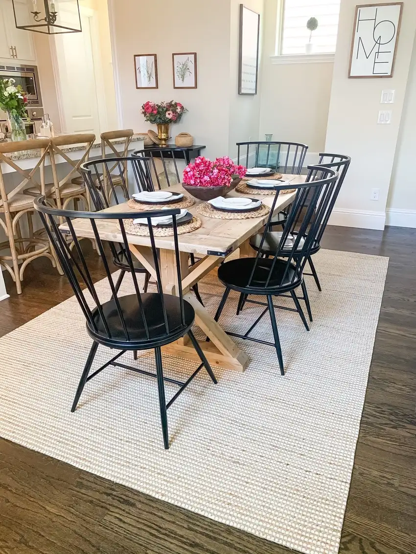 Ivory Hand Woven Jute And Wool Indoor Area Rug Photo 5