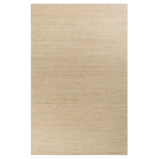 Tan And Ivory Hand Woven Area Rug Photo 2