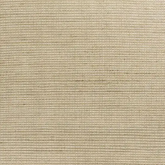 Tan and Ivory Wool Hand Woven Area Rug Photo 4