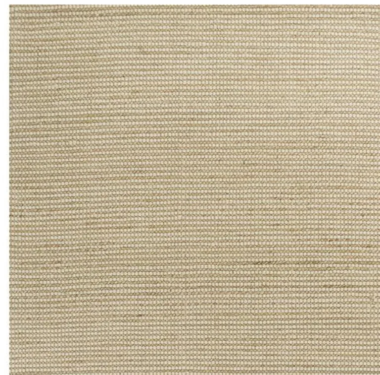 Ivory Hand Woven Wool And Jute Indoor Area Rug Photo 4