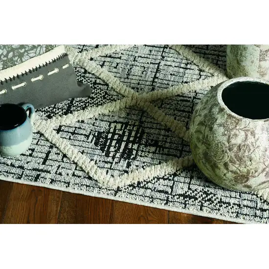 Ivory Hand Woven Wool And Jute Indoor Area Rug Photo 5