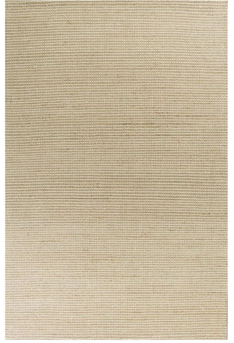 Ivory Hand Woven Wool And Jute Indoor Area Rug Photo 2