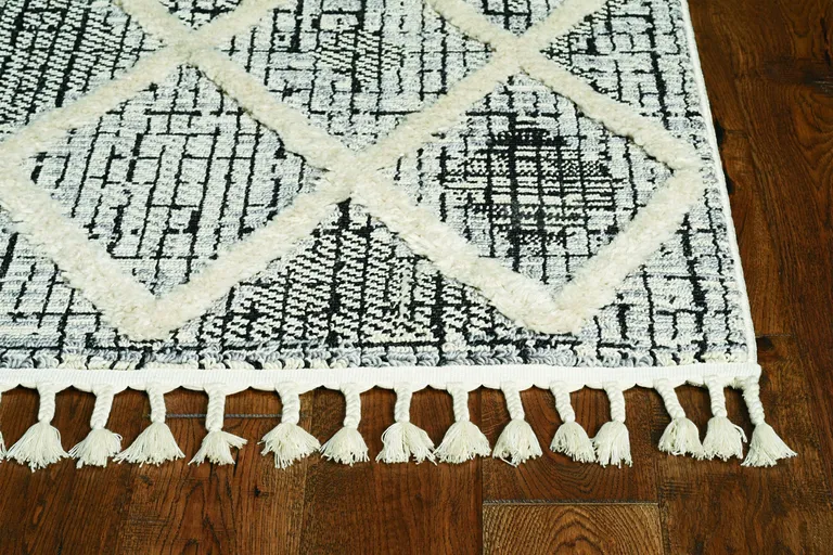 Ivory Hand Woven Wool And Jute Indoor Area Rug Photo 4