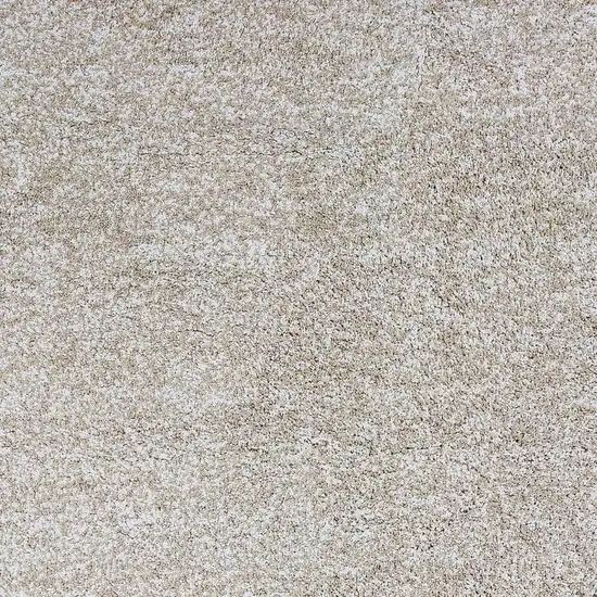 Ivory Shag Hand Woven Area Rug Photo 4
