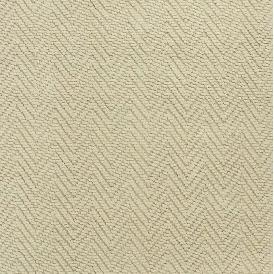 5'X8' Ivory Herringbone Hand Woven Jute Indoor Area Rug Photo 3
