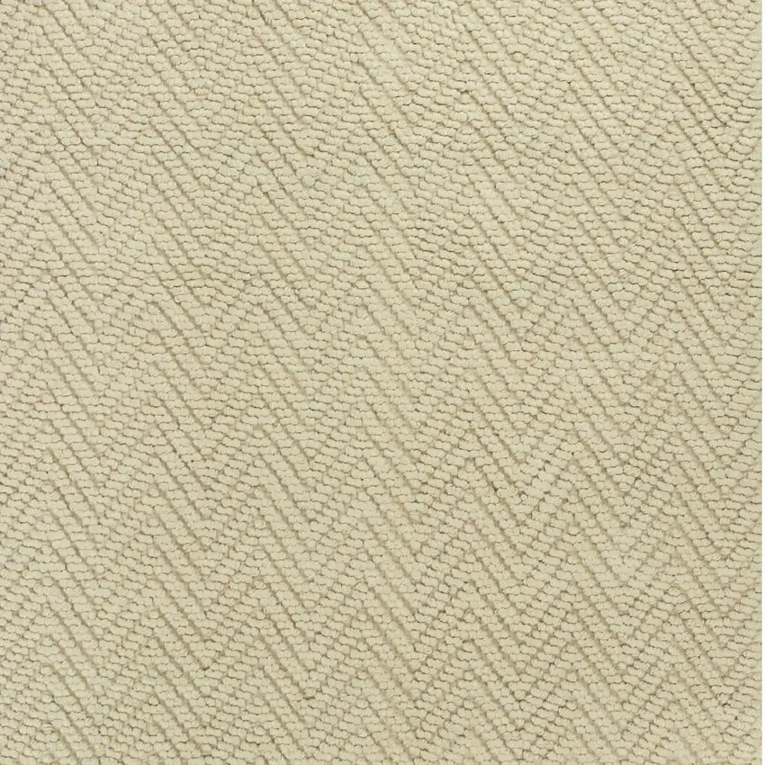 5'X8' Ivory Herringbone Hand Woven Jute Indoor Area Rug Photo 3