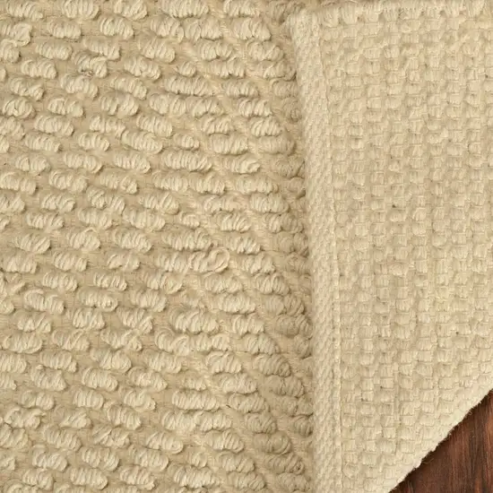5'X8' Ivory Herringbone Hand Woven Jute Indoor Area Rug Photo 8