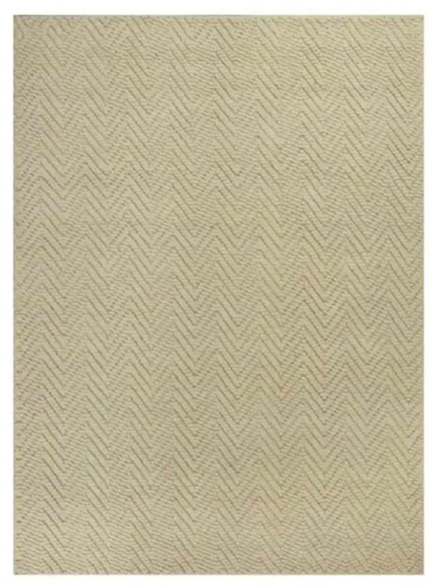 Ivory Hand Woven Area Rug Photo 1