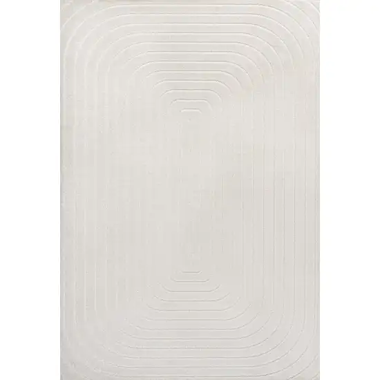 Ivory Indoor Outdoor Area Rug Photo 1