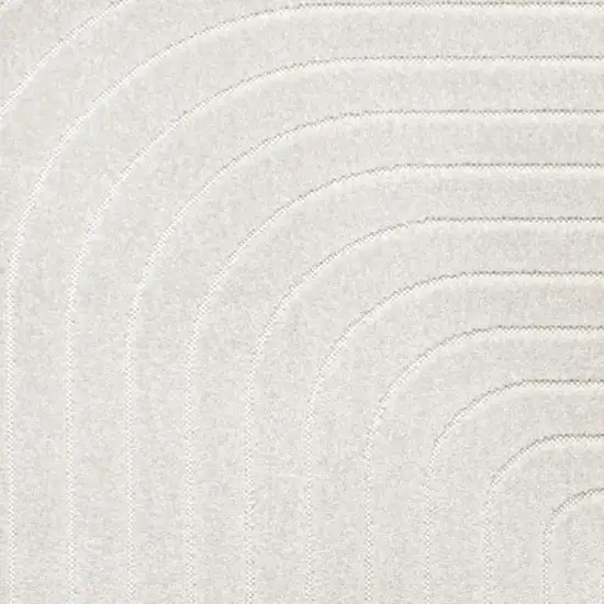 Ivory Indoor Outdoor Area Rug Photo 3