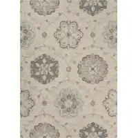 Photo of Ivory Intricate Floral Area Rug