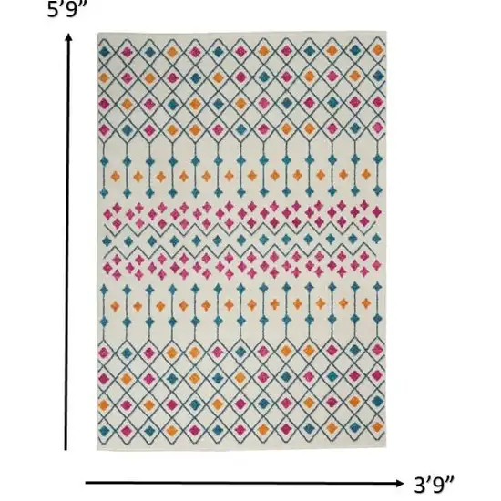 Ivory Jewels Geometric Area Rug Photo 6