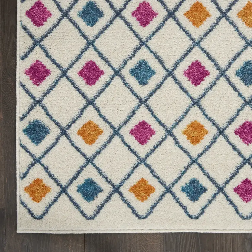Ivory Jewels Geometric Area Rug Photo 2