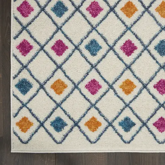 Ivory Jewels Geometric Scatter Rug Photo 2