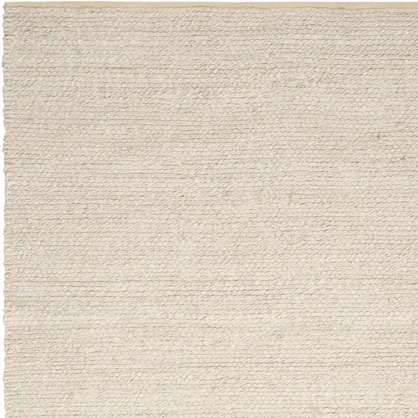 Ivory Jute Hand Woven Area Rug Photo 4