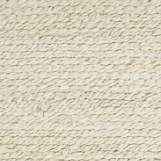 Ivory Jute Hand Woven Area Rug Photo 1