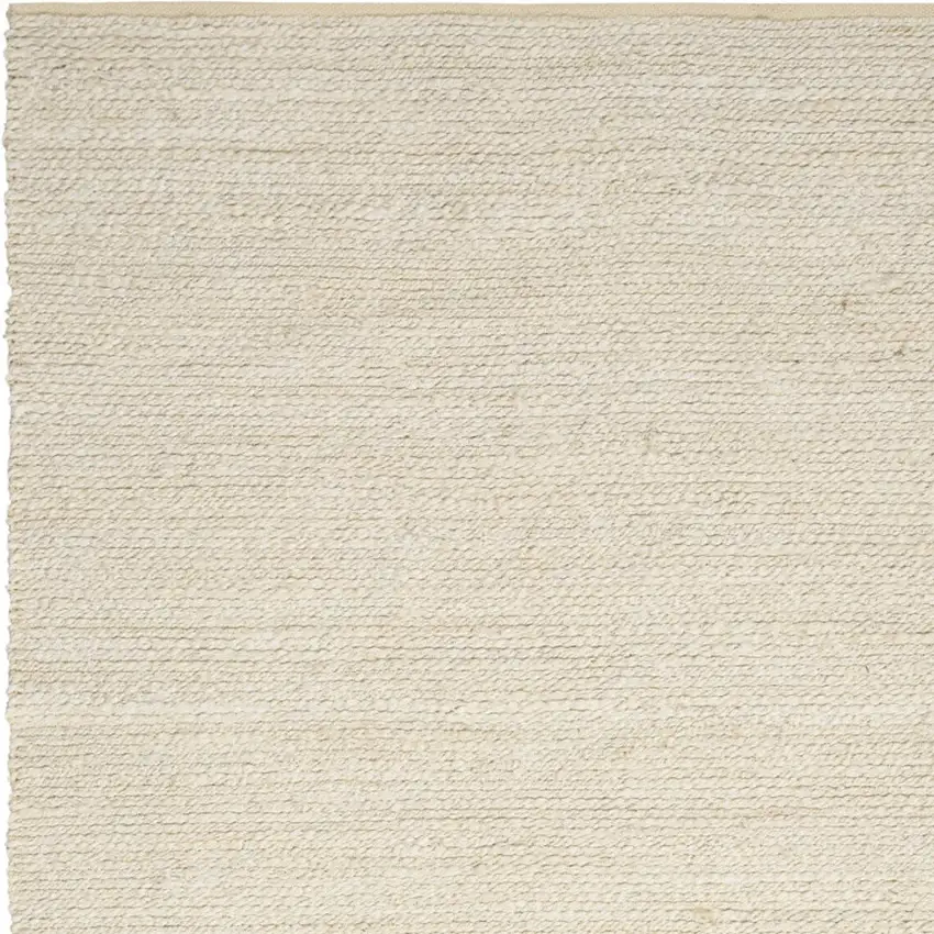 Ivory Jute Hand Woven Area Rug Photo 5