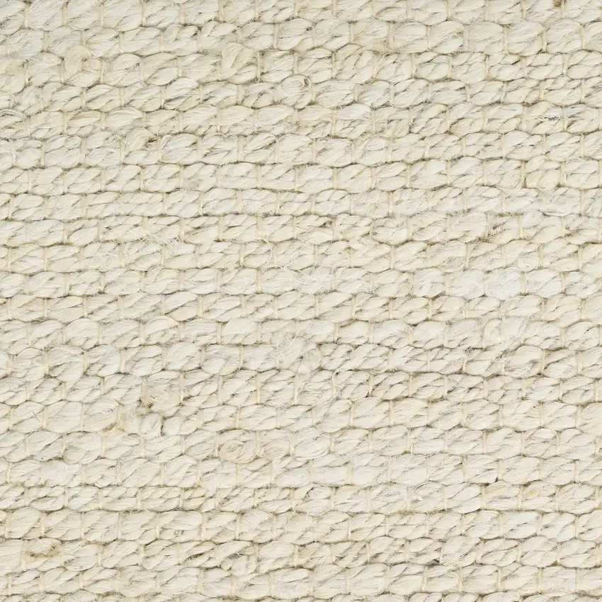 Ivory Jute Hand Woven Area Rug Photo 1