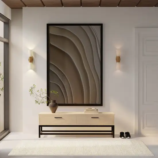 Ivory Jute Hand Woven Area Rug Photo 3