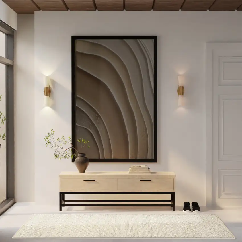 Ivory Jute Hand Woven Area Rug Photo 3