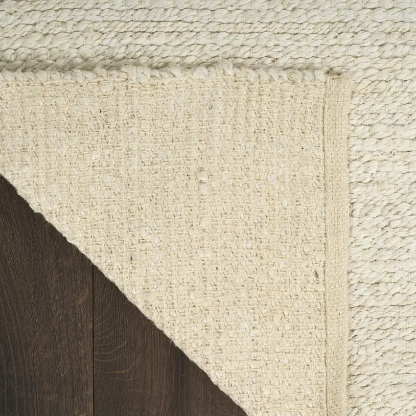 Ivory Jute Hand Woven Area Rug Photo 8