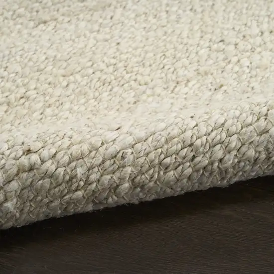 Ivory Jute Hand Woven Area Rug Photo 6
