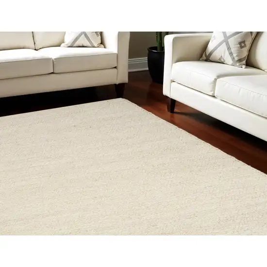 Ivory Jute Hand Woven Area Rug Photo 1
