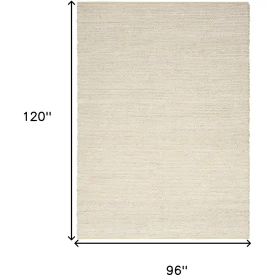 Ivory Jute Hand Woven Area Rug Photo 3