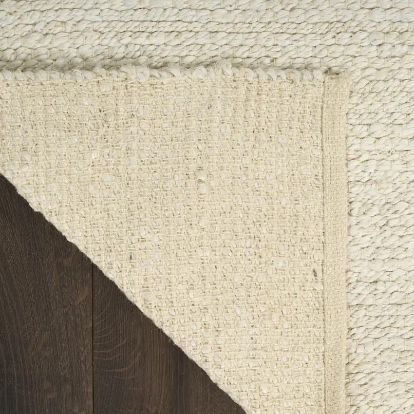 Ivory Jute Hand Woven Area Rug Photo 9