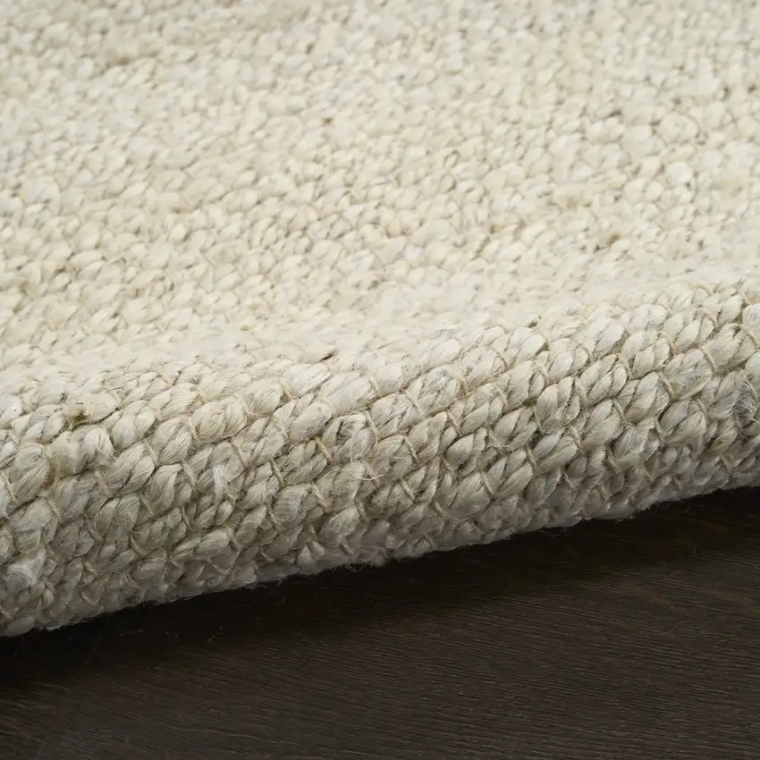 Ivory Jute Hand Woven Area Rug Photo 8
