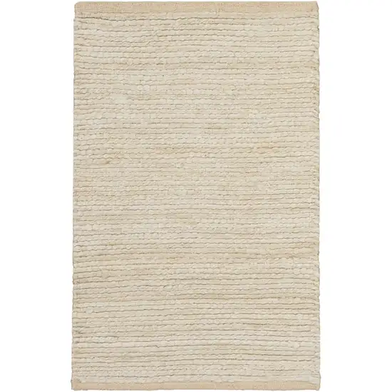 Ivory Jute Hand Woven Area Rug Photo 5