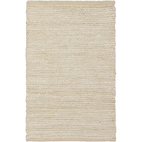 Ivory Jute Hand Woven Area Rug Photo 4