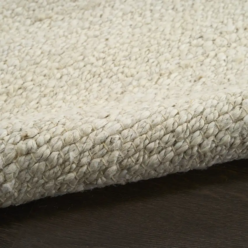 Ivory Jute Hand Woven Area Rug Photo 9