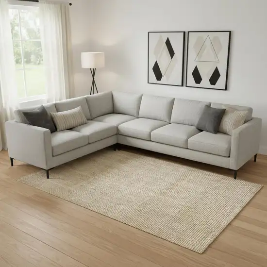 Ivory Jute Handmade Area Rug Photo 2