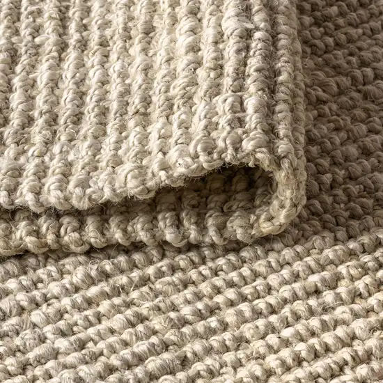 Ivory Jute Handmade Area Rug Photo 6