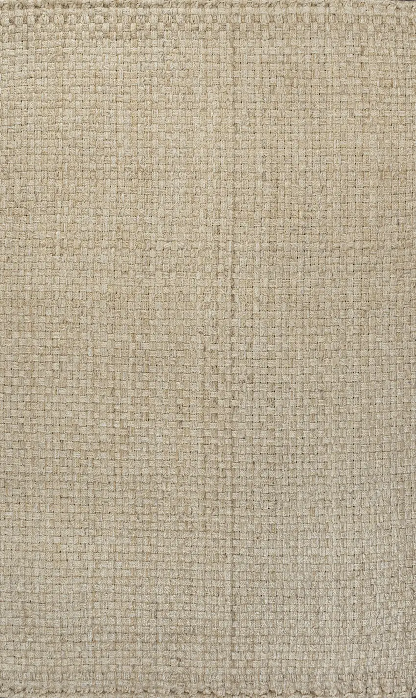 Ivory Jute Handmade Area Rug Photo 3