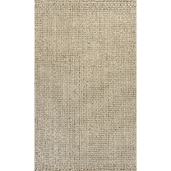 Ivory Jute Handmade Area Rug Photo 1