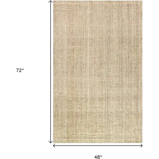 Ivory Jute Handmade Area Rug Photo 7