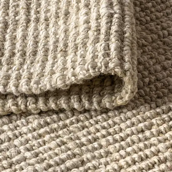 Ivory Jute Handmade Area Rug Photo 6