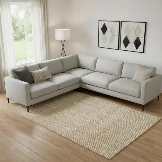 Ivory Jute Handmade Area Rug Photo 1