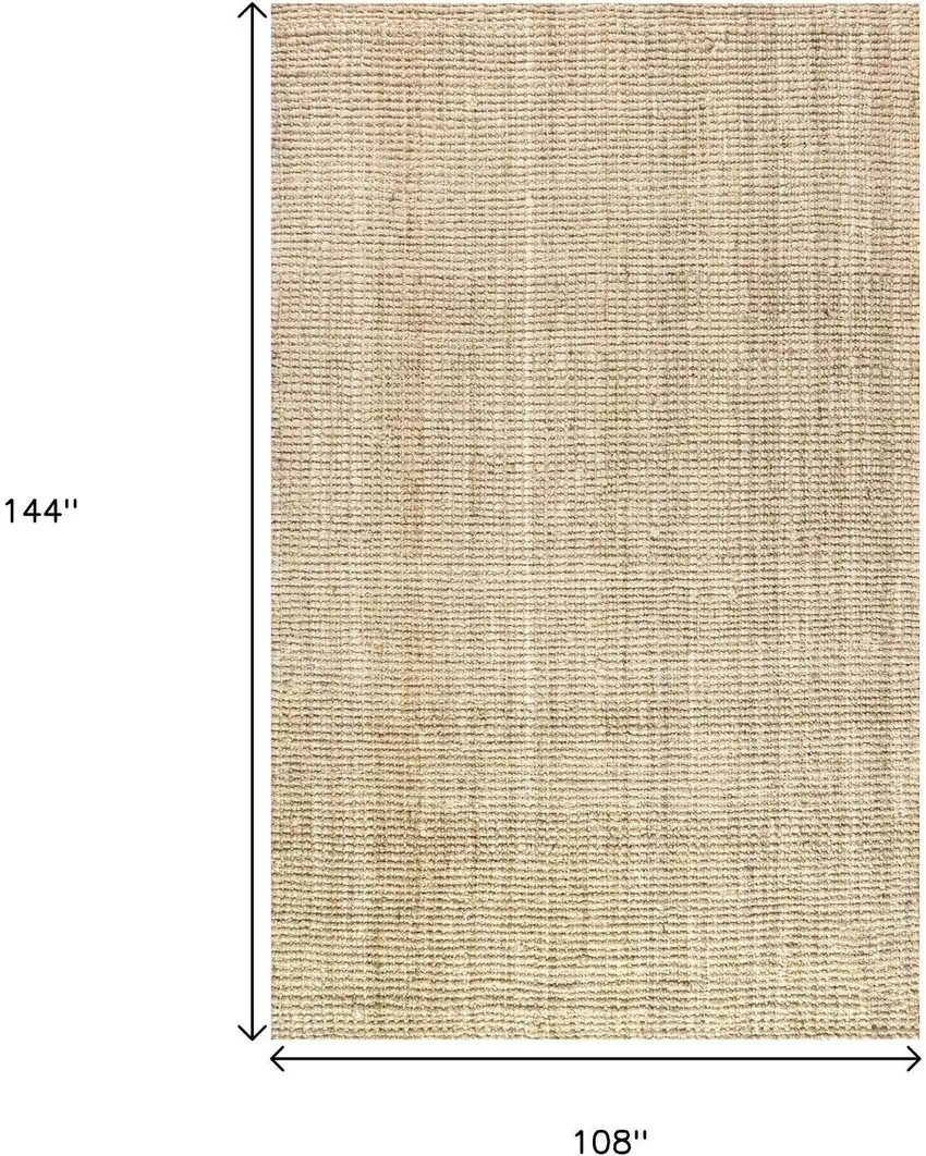 Ivory Jute Handmade Area Rug Photo 7