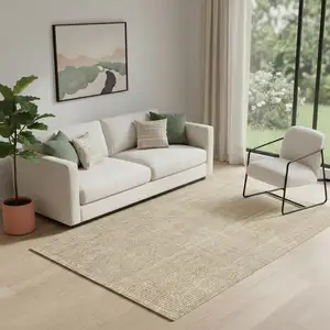 Photo of Ivory Jute Handmade Area Rug
