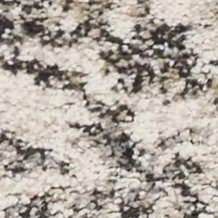 8' Ivory And Brown Floral Medallion Runner Rug Photo 4