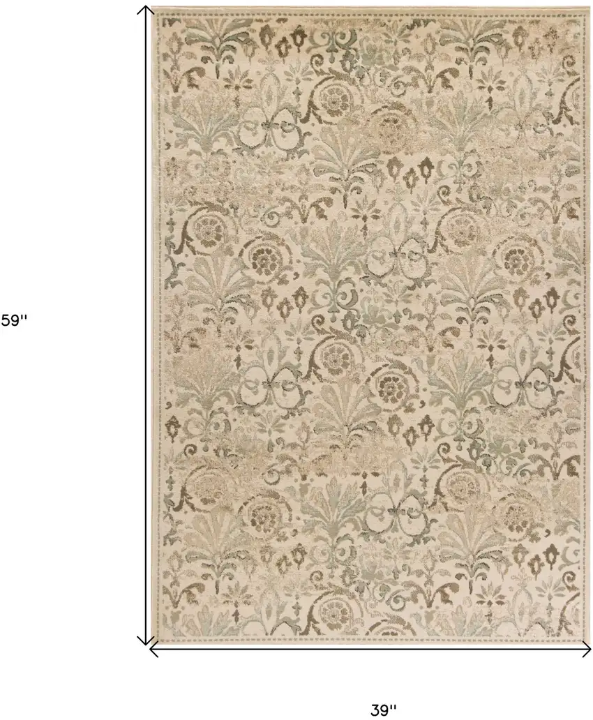 Ivory Area Rug Photo 3