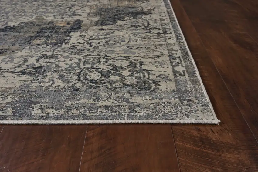 Ivory Medallion Area Rug Photo 4